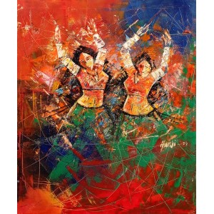 Harji Lal, 16 x 20, Acrylic On Canvas, Figurative Painting, AC-HAR-009